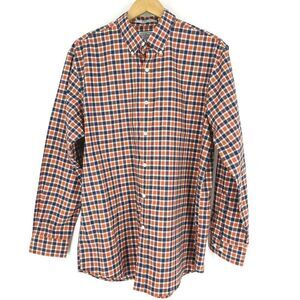 LL Bean Shirt Wrinkle Free Plaid